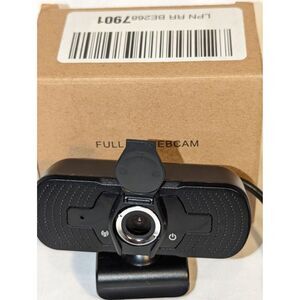Full HD Webcam 1080P Plug and Play Built In Microphone USB 2.0